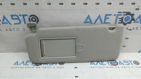 Left sun visor for Hyundai Santa Fe 2020-2021 without panoramic windows, gray, without hook, dry-cleanable