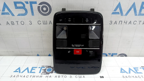 Front light for Hyundai Santa Fe 24-26 black, without panoramic view