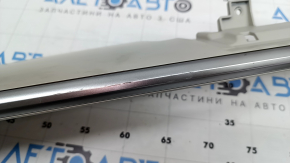 Hyundai Santa Fe 24-26 front panel trim, gray with chrome, worn chrome