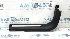 Volvo XC60 18-26 black front left door sill with chrome insert, scratches, needs cleaning