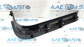 Volvo XC60 18-26 black front left door sill with chrome insert, scratches, needs cleaning