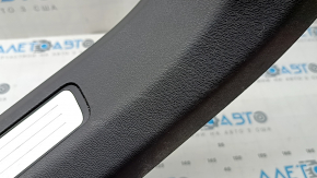 Volvo XC60 18-26 black front left door sill with chrome insert, scratches, needs cleaning