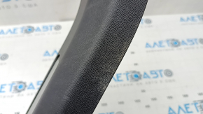 Volvo XC60 18-26 black front left door sill with chrome insert, scratches, needs cleaning