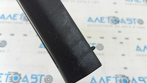 Volvo XC60 18-26 black front left door sill with chrome insert, scratches, needs cleaning