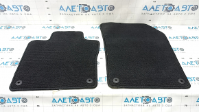 Set of fabric floor mats for Volvo XC60 18-22 black, ready for cleaning