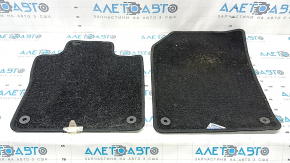 Set of fabric floor mats for Volvo XC60 18-22 black, ready for cleaning