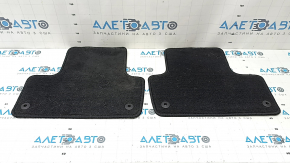 Set of fabric floor mats for Volvo XC60 18-22 black, ready for cleaning