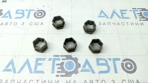 Wheel bolt cap plugs (5 pcs) for Volvo XC90 16-25 silver