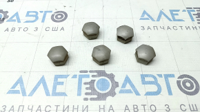 Wheel bolt cap plugs (5 pcs) for Volvo XC90 16-25 silver