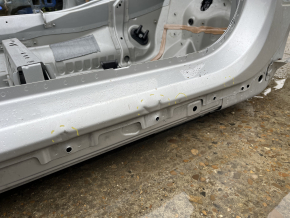 Volvo XC90 16-23 front right quarter panel on the body, silver, dented threshold, bump on the pillar