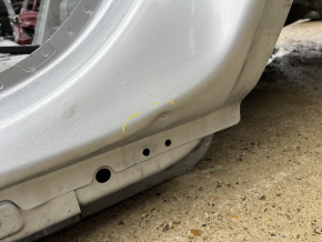 Quarter wing rear left Volvo XC90 16-26 on the body, silver, dented threshold, bumps at sunset