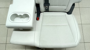 Left rear seat, 2nd row, Hyundai Santa Fe 2024-2026, with airbag, gray leather, with belt and armrest, electric, for 3 rows, dry-cleanable