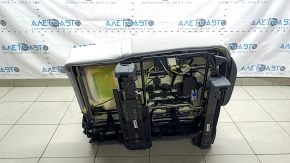 Left rear seat, 2nd row, Hyundai Santa Fe 2024-2026, with airbag, gray leather, with belt and armrest, electric, for 3 rows, dry-cleanable
