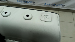 Left rear seat, 2nd row, Hyundai Santa Fe 2024-2026, with airbag, gray leather, with belt and armrest, electric, for 3 rows, dry-cleanable