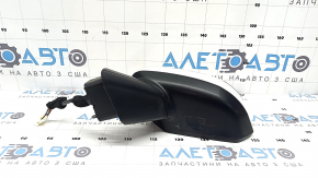 Left side mirror assembly for Hyundai Santa Fe 24-26, 8 pins, white, heated, turn signal, BSM