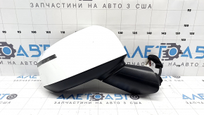 Right side mirror assembly for Hyundai Santa Fe 24-26, 8 pins, white, heated, turn signal, BSM