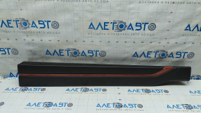 Subaru Forester 19-24 black and orange lower front left door trim