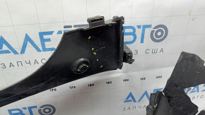 Rear bumper, bare middle section, Hyundai Santa Fe 2020 SEL, Limited, scratches, scuffs, cracks, missing fragments, broken mount