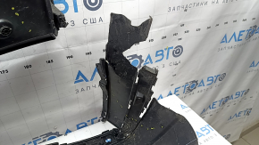 Rear bumper, bare middle section, Hyundai Santa Fe 2020 SEL, Limited, scratches, scuffs, cracks, missing fragments, broken mount
