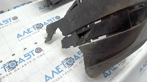 Rear bumper, bare middle section, Hyundai Santa Fe 2020 SEL, Limited, scratches, scuffs, cracks, missing fragments, broken mount
