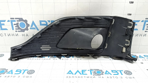 Right front bumper grille for Audi A5 F5 20-25, radar-mounted, black, chrome molding, bumpers