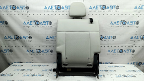 Rear seat backrest, 3rd row, left, Hyundai Santa Fe 24-26, gray leather, with frame, with headrest, perforated, dry-cleanable