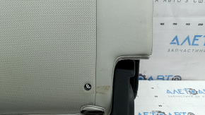 Rear seat backrest, 3rd row, left, Hyundai Santa Fe 24-26, gray leather, with frame, with headrest, perforated, dry-cleanable