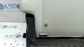 Rear seat backrest, 3rd row, left, Hyundai Santa Fe 24-26, gray leather, with frame, with headrest, perforated, dry-cleanable