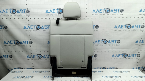 Rear seat backrest, 3rd row, right, Hyundai Santa Fe 24-26, gray leather, with frame, with headrest, perforated, dry-cleanable
