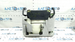 Rear seat cushion, 3rd row, right, Hyundai Santa Fe 24-26, gray leather, with frame, perforated, dry-cleanable
