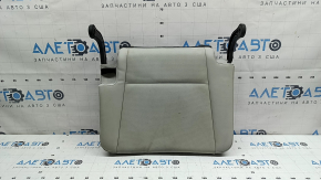 Rear seat cushion, 3rd row, left, Hyundai Santa Fe 24-26, gray leather, with frame, perforated, dry-cleanable