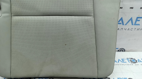 Rear seat cushion, 3rd row, left, Hyundai Santa Fe 24-26, gray leather, with frame, perforated, dry-cleanable
