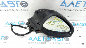 Right side mirror assembly for Audi A5 F5 18-25 5D, 13 pins, heated, turn signal, BSM, auto-dimming, black