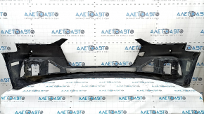 Bare front bumper for Audi A5 F5 20-24 with parking sensors, no headlight washers, no cap, black, dented, scratches, broken fasteners