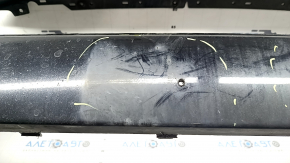 Front bumper, bare, Ford Fusion mk5 2017-2018, with 4 parking sensors and Park Assist, black, chips, non-factory holes, scratches, cracked
