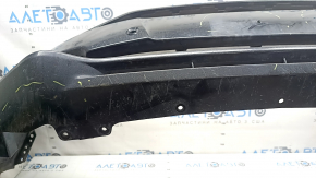 Front bumper, bare, Ford Fusion mk5 2017-2018, with 4 parking sensors and Park Assist, black, chips, non-factory holes, scratches, cracked