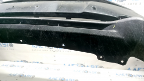 Front bumper, bare, Ford Fusion mk5 2017-2018, with 4 parking sensors and Park Assist, black, chips, non-factory holes, scratches, cracked