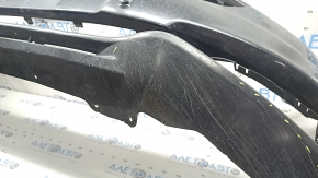 Front bumper, bare, Ford Fusion mk5 2017-2018, with 4 parking sensors and Park Assist, black, chips, non-factory holes, scratches, cracked
