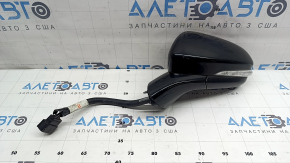 Left side mirror assembly for Ford Fusion mk5 13-19, 14 pins, BSM, turn signal, heated, backlit, black