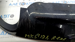 Ford Fusion mk5 13-18 rear bumper lip for 1 pipe, black, scratches, cracked fasteners