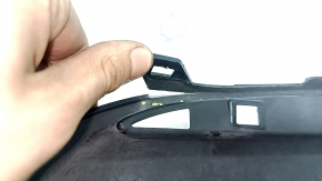 Ford Fusion mk5 13-19 rear bumper trim for 1 pipe, gloss black, broken mount, cracked fasteners