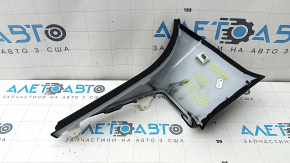 Right rear pillar trim for Audi A5 F5 18-25 5D, black, broken mount