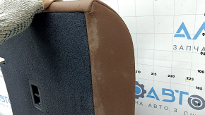 Rear seat back, 2nd row, left, Audi A5 F5 20-25, 5D, brown leather, dented, needs cleaning