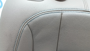 Rear seat back, 2nd row, right, Audi A5 F5 20-25, 5D, brown leather, with armrest and black belt, wrinkled, needs cleaning