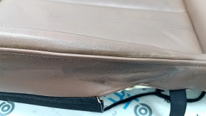 Audi A5 F5 20-25 5D heated driver's seat upholstery, brown leather, worn, dry-cleanable