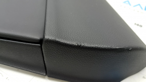 Door trim panel rear right Audi A5 F5 21-25 5D black, insert black leather, armrest leather brown, with overlay black gloss, chrome, with handle, tears, scratches