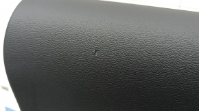 Door trim panel rear left Audi A5 F5 21-25 5D black, insert black leather, armrest leather brown, with overlay black gloss, chrome, with handle, bumps, dents, scuffs