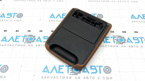 Audi A5 F5 20-25 armrest, brown leather, with overlay