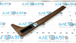 Audi A5 F5 18-25 center console trim, brown walnut, scratches