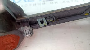 Right dashboard trim panel for Ford Fusion mk5 17-20, gray, with wood insert, crack in fastener, scratches
